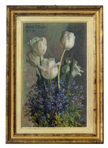 Dipinto olio su cartoncino
